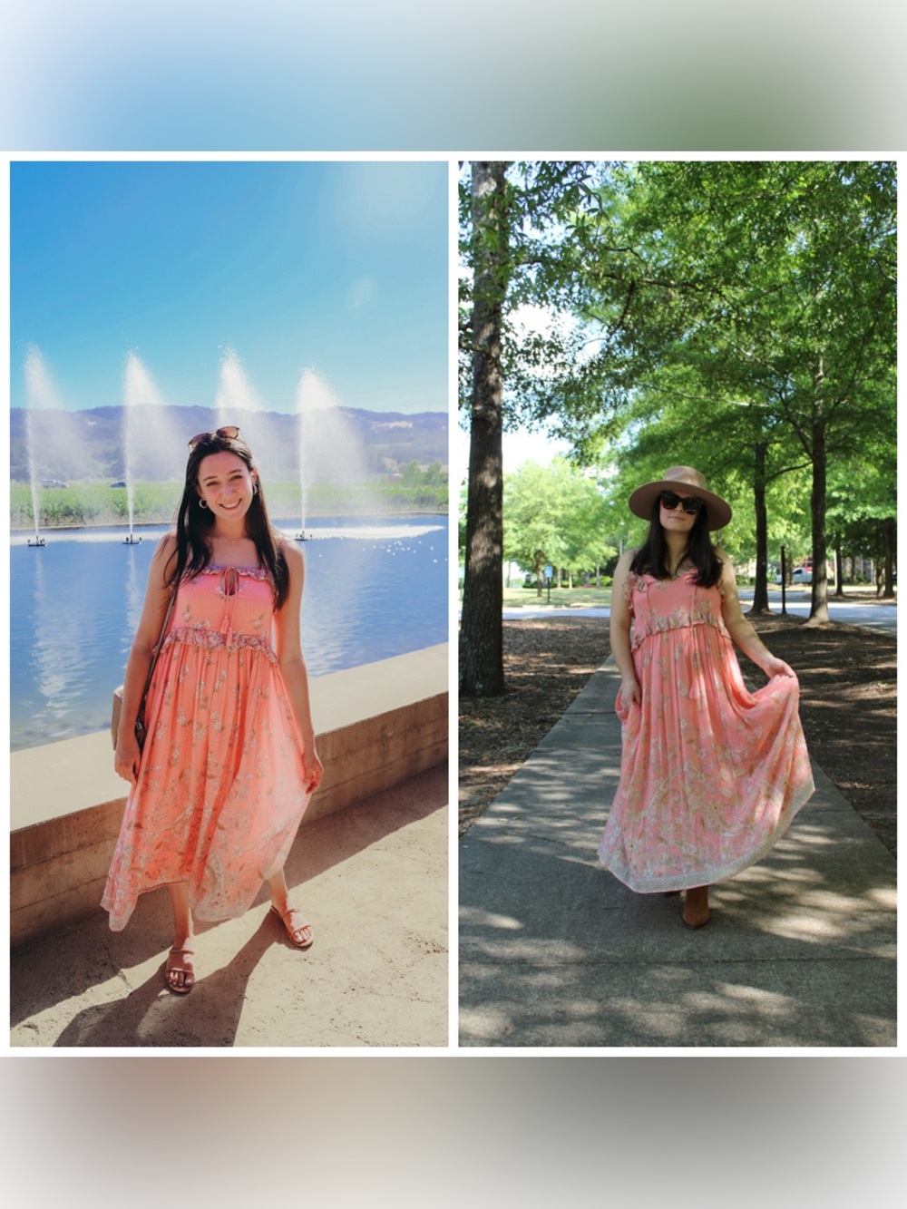 Spell Hendrix Strappy‎ Maxi Dress Pink Floral Metallic Boho Bohemian Small